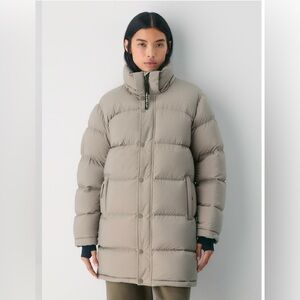 Aritzia Super Puff Women's Taupe Puffer Jacket